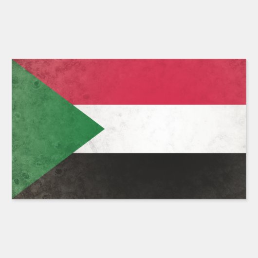 Soedan Rechthoekige Sticker (Voorkant)