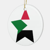 Soedan Star Keramisch Ornament (Links)