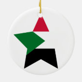Soedan Star Keramisch Ornament (Achterkant)