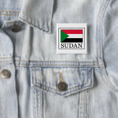 Soedan Vierkante Button 5,1 Cm (In situ)
