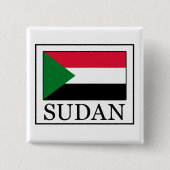 Soedan Vierkante Button 5,1 Cm (Voorkant)