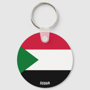 Soedanese vlag charmant patriotticum sleutelhanger