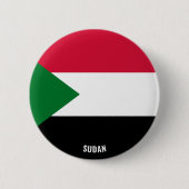 Soedanese vlag charmeert patriottische Button (Voorkant)