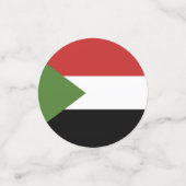 Soedanese vlag confetti (Kleine voorkant)