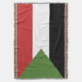 Soedanese vlag deken (Voorkant Verticaal)