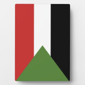 Soedanese vlag fotoplaat (voorkant)