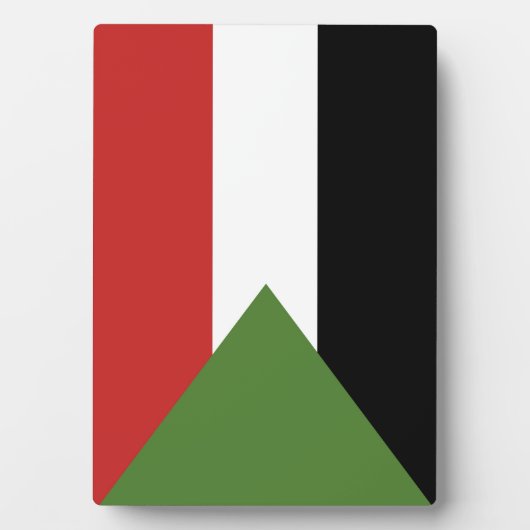 Soedanese vlag fotoplaat (voorkant)