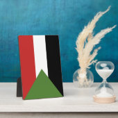 Soedanese vlag fotoplaat (Zijkant)