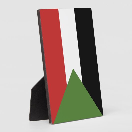Soedanese vlag fotoplaat (Zijkant)