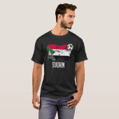 Soedanese vlag Jersey Sudanees voetbalteam Sudanes T-shirt (Voorkant volledig)