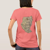 Soedanese vlag + kaart T-Shirt (Achterkant)