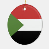 Soedanese vlag keramisch ornament (Links)