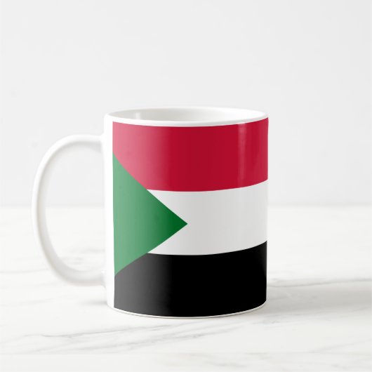 Soedanese Vlag Keramische Koffie Mok (Links)