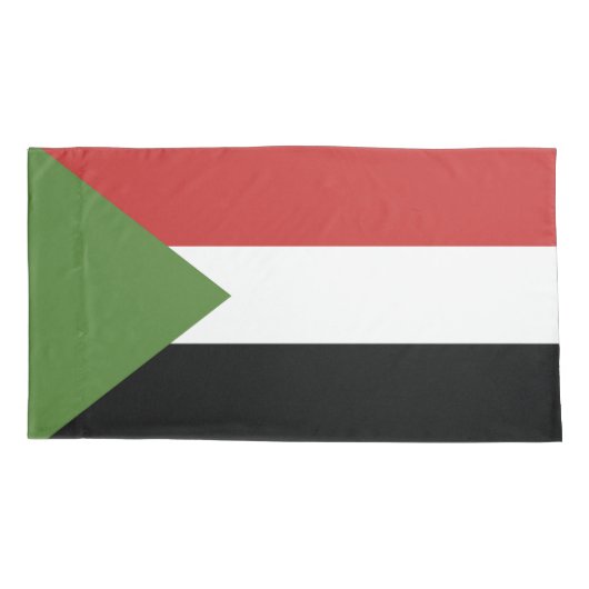 Soedanese vlag kussensloop (Achterkant)