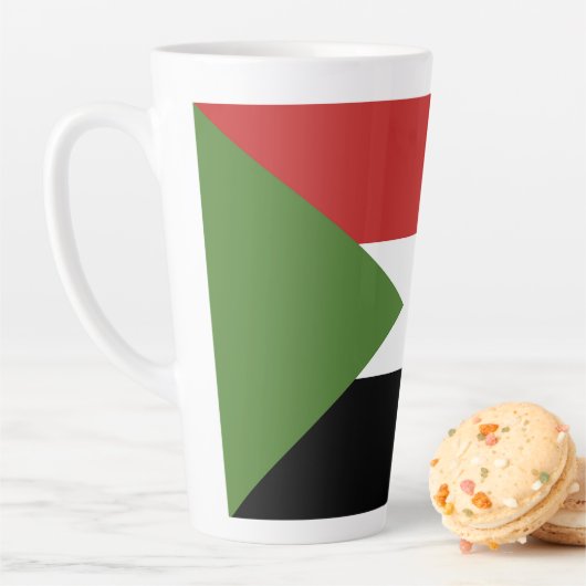 Soedanese vlag latte mok (In situ)