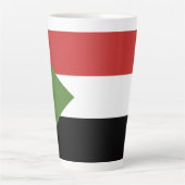 Soedanese vlag latte mok (Voorkant)