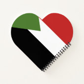 Soedanese vlag notitieboek (Achterkant)