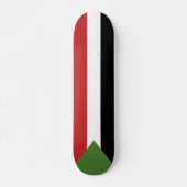 Soedanese vlag persoonlijk skateboard (Voorkant)