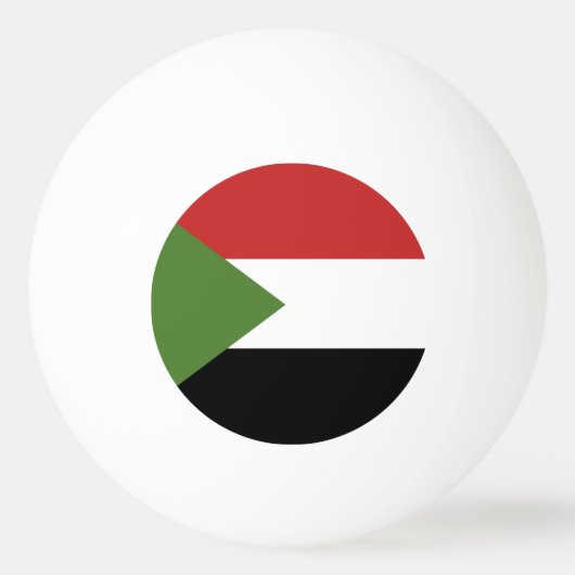 Soedanese vlag pingpongbal (Voorkant)