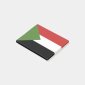 Soedanese vlag post-it® notes (Schuin)