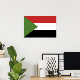 Soedanese vlag poster