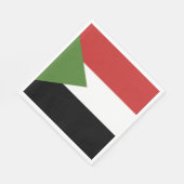 Soedanese vlag servet (Hoek)