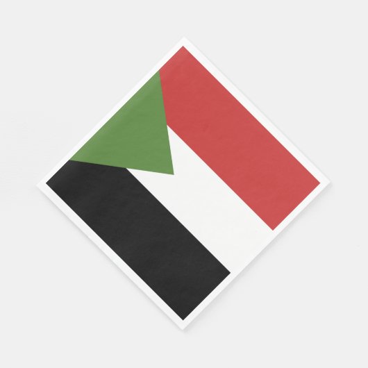 Soedanese vlag servet (Hoek)