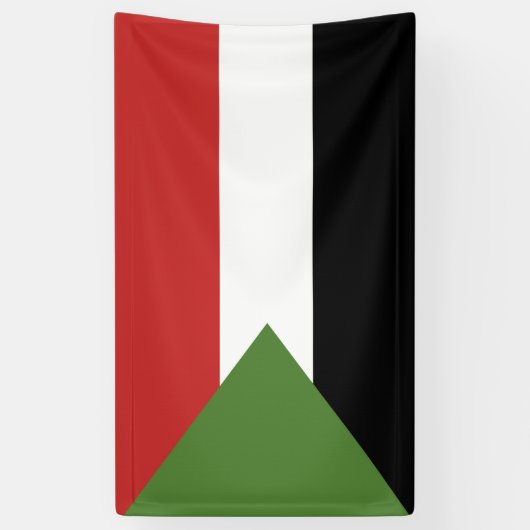 Soedanese vlag spandoek (Verticaal)