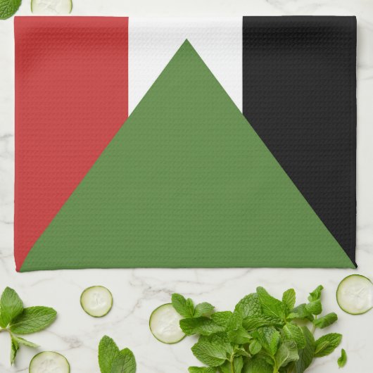 Soedanese vlag theedoek (Gevouwen)