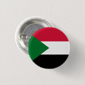Soedanese vlag, vlag van Soedan Ronde Button 3,2 Cm (Voorkant /achterkant)