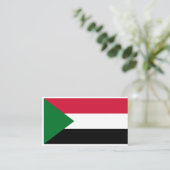 Soedanese vlag, vlag van Soedan Visitekaartje (Staand voorkant)