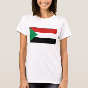 Soedanese vlag x kaart T-Shirt