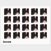 Soefi Boy Whirling Vierkante Sticker (Vel)