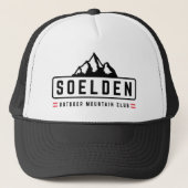 Soelden Oostenrijk Buitenactiviteiten Trucker Pet (Voorkant)