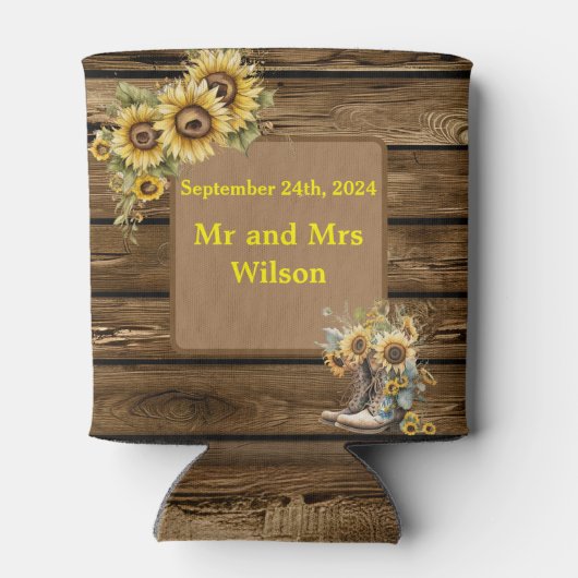  soennitische soennitische landbruiloft blikjeskoeler (Achterkant)