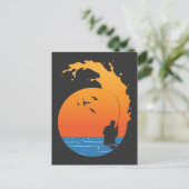 -soennitische vispassie voor de visserij briefkaart (Staand voorkant)