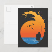 -soennitische vispassie voor de visserij briefkaart (Voorkant / Achterkant)