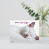 soeooooooooooooo slaperig, Sending Huggzz Briefkaart (Staand voorkant)