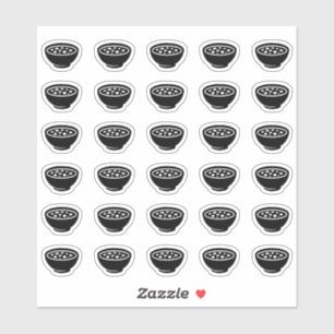 Soep Bruiloft Plaatskaart Eten Maaltijd Menu Keuze Sticker