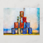 Soep Cans - na de lunch Briefkaart (Voorkant)