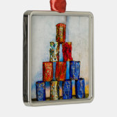 Soep Cans - na de lunch Metalen Ornament (Rechts)