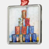 Soep Cans - na de lunch Metalen Ornament (Links)