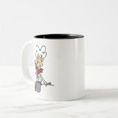 Soep Chef T-shirts en geschenken Tweekleurige Koffiemok (Voorkant links)
