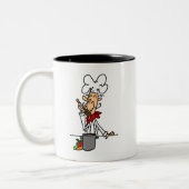 Soep Chef T-shirts en geschenken Tweekleurige Koffiemok (Links)