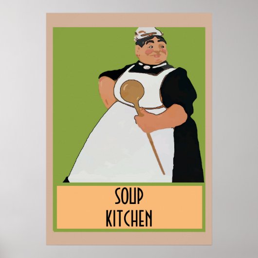 Soep Cook, voeg tekst Poster toe (Voorkant)