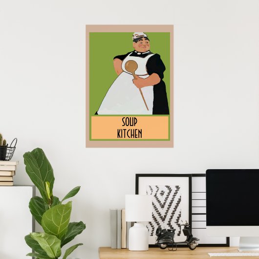 Soep Cook, voeg tekst Poster toe (Thuiskantoor)