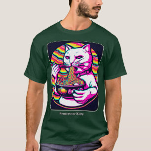 Soep craver kat ramen eten kat t-shirt