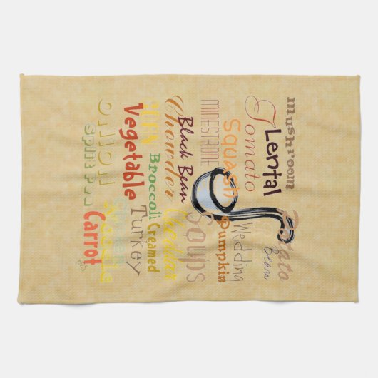 Soep Graffiti Theedoek (Horizontaal)