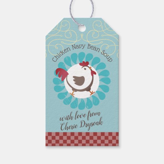 Soep in een potje cadeau label recept routebeschri cadeaulabel (Voorkant)