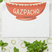 Soep Rode Stijl: je had me bij gazpacho Theedoek (Gevouwen)